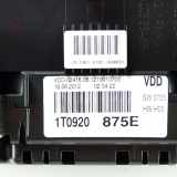 Kombiinstrument VW Touran 1T3 TDI Kombigerät Tacho MFA Plus 1T0920875E