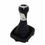 Schaltmanschette Schaltknauf Audi A1 8X Schalthebel 5-Gang Leder schwarz