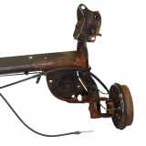 Hinterachse Achse hinten Dacia Sandero I Achsträger mit Bremstrommeln 555116962R