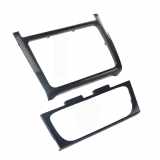 Dekor Blende Radio Heizungsregulierung VW Polo 6R Rahmen pepper grey metallic