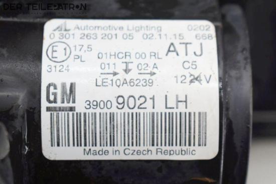 Hauptfernscheinwerfer links vorn Wasserschaden OPEL ZAFIRA TOURER C 103 KW 39009021 Bild Hauptfernscheinwerfer links vorn Wasserschaden OPEL ZAFIRA TOURER C 103 KW 39009021