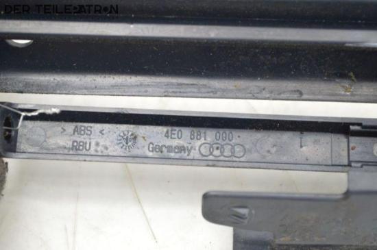 Verkleidung Abdeckung links vorn Fahrer Sitz Schiene AUDI A8 4E 4.0 TDI QUATTRO 202 KW 4E0881349C Bild Verkleidung Abdeckung links vorn Fahrer Sitz Schiene AUDI A8 4E 4.0 TDI QUATTRO 202 KW 4E0881349C