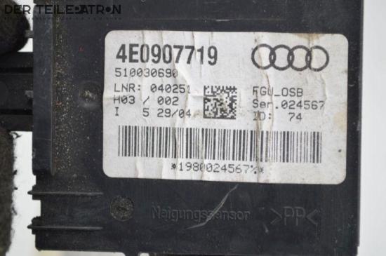 Steuergerät Abschleppschutz Neigungssensor Diebstahlschutz AUDI A8 4E 4.0 TDI QUATTRO 202 KW 4E0907719 Bild Steuergerät Abschleppschutz Neigungssensor Diebstahlschutz AUDI A8 4E 4.0 TDI QUATTRO 202 KW 4E0907719