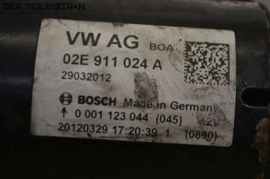 Anlasser (beschädigt) VW GOLF 6 VI (5K1) 2.0 TDI 103 KW 02E911024A~0001123044045~20120329 Bild Anlasser (beschädigt) VW GOLF 6 VI (5K1) 2.0 TDI 103 KW 02E911024A~0001123044045~20120329
