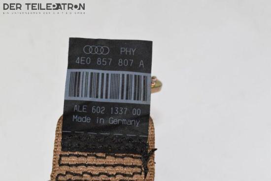 Sicherheitsgurt mitte Gurtstraffer hinten AUDI A8 4E 4.0 TDI QUATTRO 202 KW 601782900 Bild Sicherheitsgurt mitte Gurtstraffer hinten AUDI A8 4E 4.0 TDI QUATTRO 202 KW 601782900