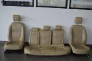 Sitzgarnitur komplett Kunstleder geteilt Sitze Fahrersitz Beifahrersitz Rücksitze Beige JAGUAR XF (_J05_, CC9) 3.0 D 177 KW
