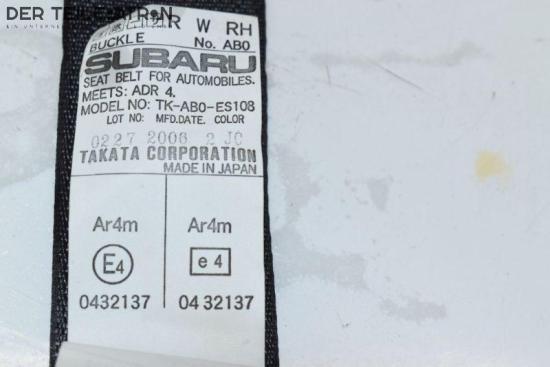Sicherheitsgurt rechts hinten SUBARU LEGACY OUTBACK BPS BL 121 KW C70032Q~07177E5~TK-AB0-ES108~022720062JC~E40432137 Bild Sicherheitsgurt rechts hinten SUBARU LEGACY OUTBACK BPS BL 121 KW C70032Q~07177E5~TK-AB0-ES108~022720062JC~E40432137
