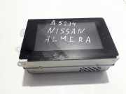 Monitor Navigations Zeit Uhr Nissan Almera Tino 2003.09 - 2006.12 facelift 28090BU705,021394