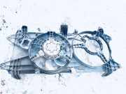 Kühlerlüfter Lüftermotor Fiat Doblo, 2005.10 - 2009.08 841800300,872800600