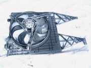 Kühlerlüfter Lüftermotor Volkswagen Bora, 1998.01 - 2005.12 1j0121207, AGR