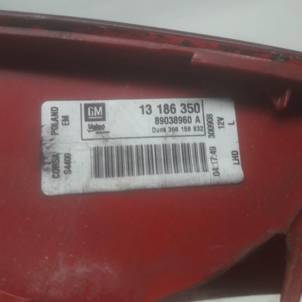 Rücklicht Links 13186350 Opel Corsa D Schrägheck 1.2 16V (Z12XEP(Euro 4)) 2009-02