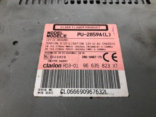 Radio 6564WF Peugeot 206+ (2L/M) Schr?gheck 1.4 XS (TU3A(KFV)) 2009-04 Bild Radio 6564WF Peugeot 206+ (2L/M) Schr?gheck 1.4 XS (TU3A(KFV)) 2009-04