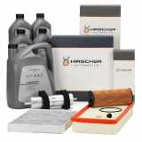 HIRSCHER Filterset 4-tlg + 9L ORIGINAL 0W30 Motoröl AUDI Q7 (4LB9 3.0 TDI 224/240 PS
