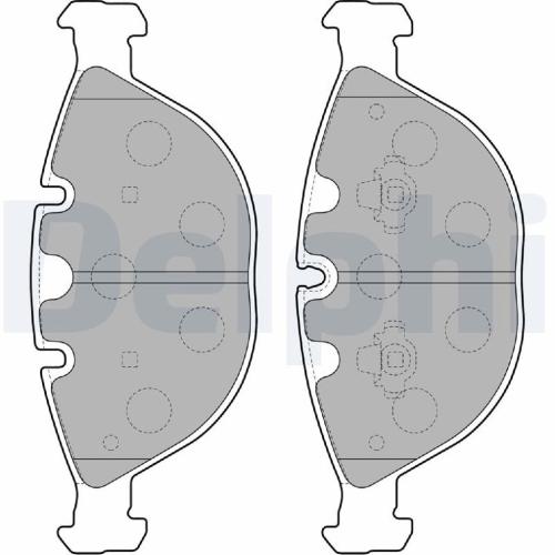 DELPHI Bremsscheiben + Bremsbeläge + Sensor BMW 5er E60 E61 6er E63 E64 650i 635d vorne Bild DELPHI Bremsscheiben + Bremsbeläge + Sensor BMW 5er E60 E61 6er E63 E64 650i 635d vorne