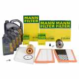 MANN Filterset 4-tlg + 9L ORIGINAL 5W30 MB 229.51 Motoröl MERCEDES W203 S203 C/A209 OM642