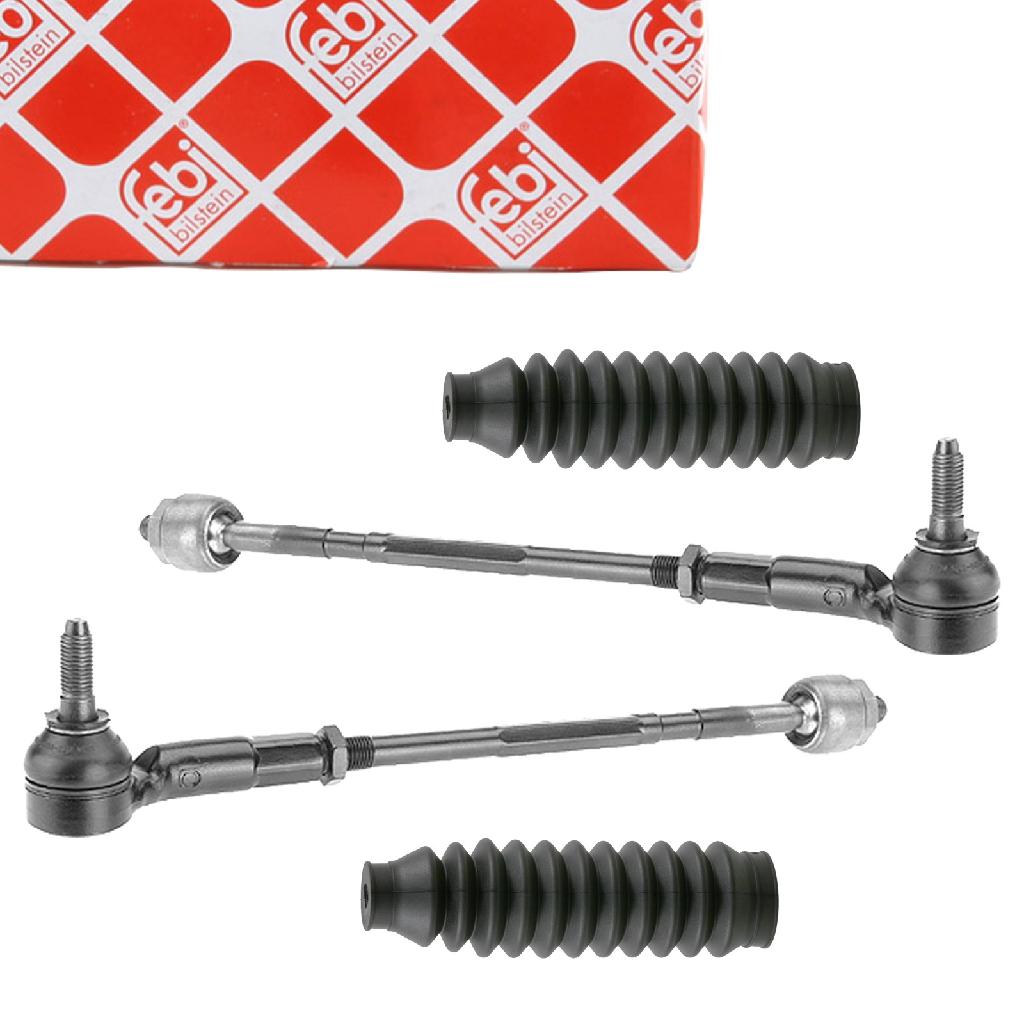 FEBI BILSTEIN Spurstange 15990 + Spurstange 15988 + Faltenbalg, Lenkung 10849