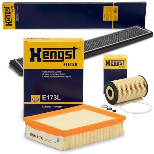 HENGST FILTER Filter, Innenraumluft E977LC + Ölfilter E104H D43 + Luftfilter E173L Bild HENGST FILTER Filter, Innenraumluft E977LC + Ölfilter E104H D43 + Luftfilter E173L