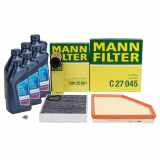 MANN Filterset + 6L ORIGINAL 5W30 Motoröl BMW F20 F21 F22 F23 F30 F31 F34 F32 F33 F36 B48