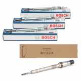 3x BOSCH Glühkerze + ORIGINAL Drucksensor-Glühkerze VW Golf 6 7 Passat B8 T6 1.6/2.0 TDI