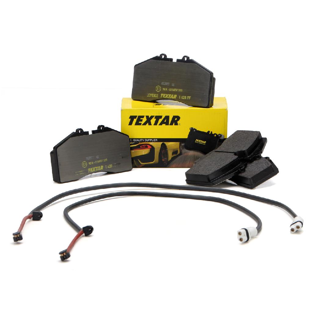 TEXTAR 2095302 Bremsbeläge + Wako PORSCHE 993 3.8 Carrera RS 3.6 Turbo / GT2 hinten