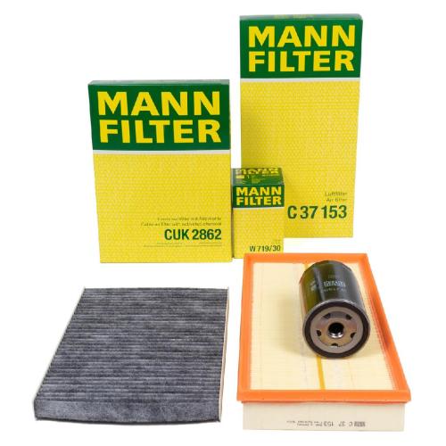 MANN-FILTER Luftfilter C 37 153 + Ölfilter W 719/30 + Filter, Innenraumluft CUK 2862 Bild MANN-FILTER Luftfilter C 37 153 + Ölfilter W 719/30 + Filter, Innenraumluft CUK 2862