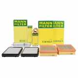 MANN-FILTER Luftfilter C 30 153/1 + Kraftstofffilter WK 5002 + Ölfilter HU 722 x + Filter, Innenraumluft CUK 3124-2