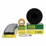 MANN Filterset 3-tlg BMW 3er E46 316i 115 PS N40 N46 + 318i 143/150 PS N42