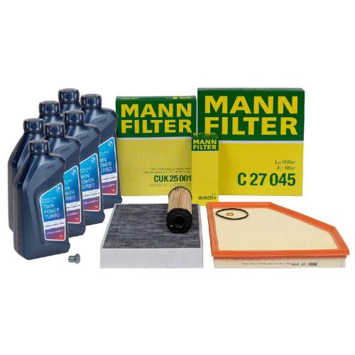 MANN Filterset + 7L ORIGINAL 5W30 Motoröl BMW F20/21 M140i F22/23 M240i F30-34 F32-36 B58 Bild MANN Filterset + 7L ORIGINAL 5W30 Motoröl BMW F20/21 M140i F22/23 M240i F30-34 F32-36 B58