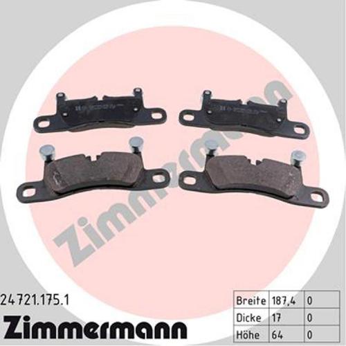 ZIMMERMANN Bremsscheiben + Beläge + Wako PORSCHE Cayenne (92A) PR-1KP hinten Bild ZIMMERMANN Bremsscheiben + Beläge + Wako PORSCHE Cayenne (92A) PR-1KP hinten