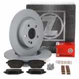 ZIMMERMANN Bremsscheibe 400.5543.20 + Bremsbelagsatz, Scheibenbremse 22986.170.2