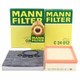 MANN Filterset Filterpaket 3-tlg OPEL Mokka / X (J13) 1.7 CDTI ab 09.2014 / ab Fgst.