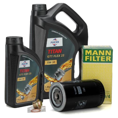 6L FUCHS TITAN GT1 5W30 Motoröl + MANN Ölfilter VW Transporter T4 LT I 2.5 / TDI 2.4 D Bild 6L FUCHS TITAN GT1 5W30 Motoröl + MANN Ölfilter VW Transporter T4 LT I 2.5 / TDI 2.4 D