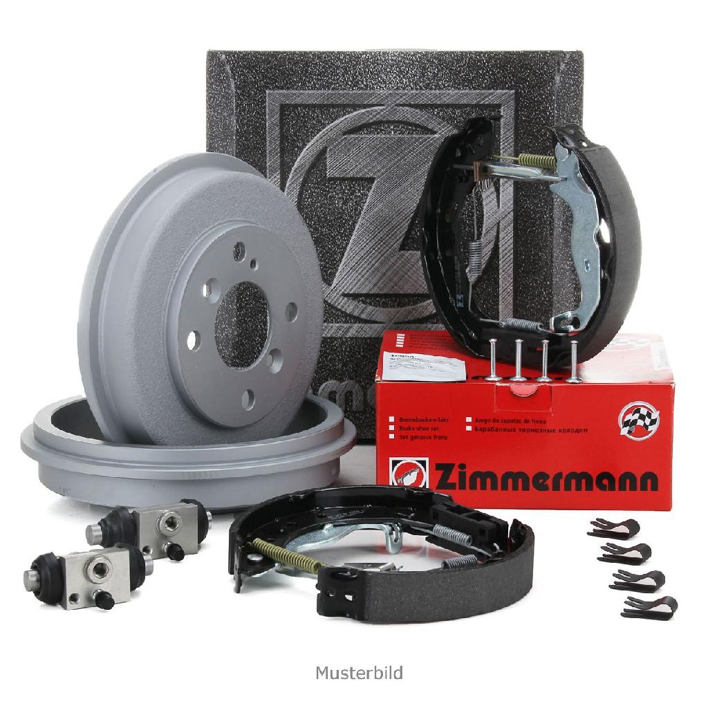 ZIMMERMANN Bremsbackensatz 20990.126.3 + Bremstrommel 250.1765.00