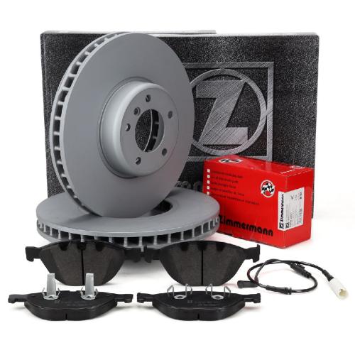ZIMMERMANN Bremsscheiben + Beläge Sensor BMW 5er E60 E61 535d 6er E63 E64 650i 635d vorne Bild ZIMMERMANN Bremsscheiben + Beläge Sensor BMW 5er E60 E61 535d 6er E63 E64 650i 635d vorne