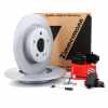 ZIMMERMANN Bremsscheiben + Bel&auml;ge + Wako MERCEDES SLC SLK R172 180-55AMG 250d/CDI hinten
