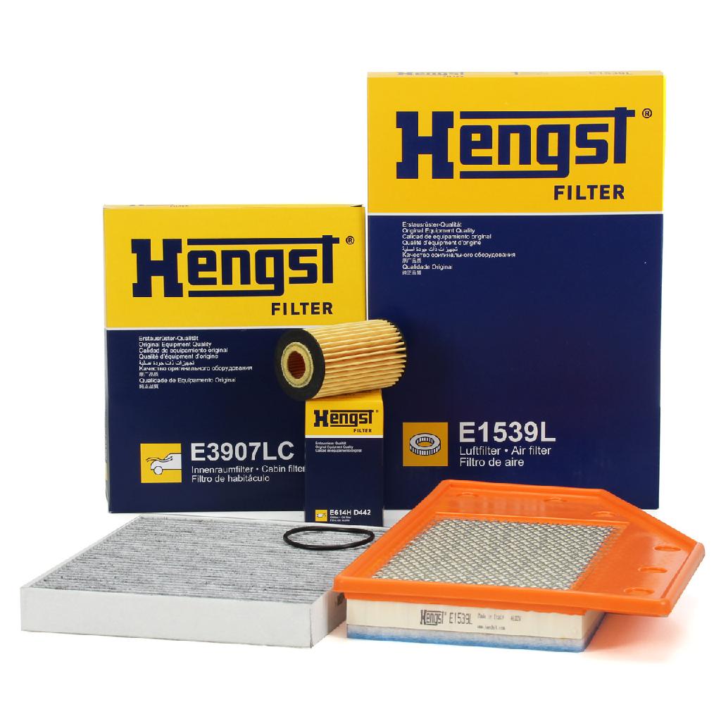 HENGST FILTER Luftfilter E1539L + Ölfilter E614H D442 + Filter, Innenraumluft E3907LC