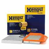 HENGST FILTER Luftfilter E1539L + Ölfilter E614H D442 + Filter, Innenraumluft E3907LC