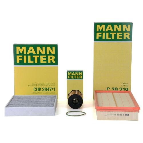 MANN-FILTER Filter, Innenraumluft CUK 2847/1 + Ölfilter HU 8005 z + Luftfilter C 39 219 Bild MANN-FILTER Filter, Innenraumluft CUK 2847/1 + Ölfilter HU 8005 z + Luftfilter C 39 219