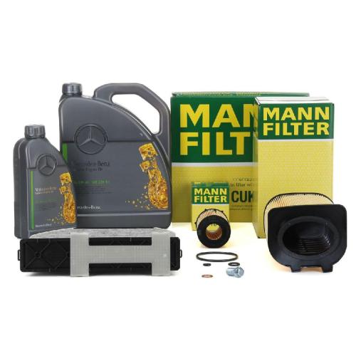 MANN Filterset + 6L ORIGINAL 5W30 Motoröl MERCEDES W204 W212 X204 180-250 M274 Bild MANN Filterset + 6L ORIGINAL 5W30 Motoröl MERCEDES W204 W212 X204 180-250 M274