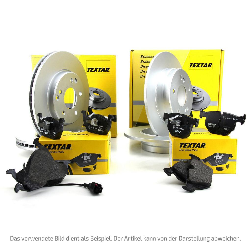 TEXTAR Bremsscheiben + Beläge + Wako MERCEDES 190 W201 E-Klasse W124 S124 vorne + hinten