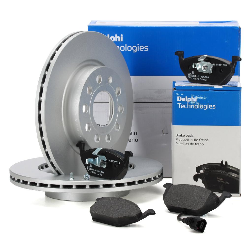 DELPHI Bremsbelagsatz, Scheibenbremse LP1514 + Bremsscheibe BG3832C