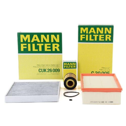 MANN Filterset 3-tlg VW Golf 7 Passat B8 Tiguan Touran AUDI A3 8V Q2 GA Q3 F3 1.6/2.0 TDI Bild MANN Filterset 3-tlg VW Golf 7 Passat B8 Tiguan Touran AUDI A3 8V Q2 GA Q3 F3 1.6/2.0 TDI