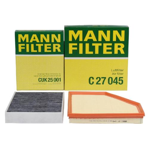 MANN-FILTER Luftfilter C 27 045 + Filter, Innenraumluft CUK 25 001 Bild MANN-FILTER Luftfilter C 27 045 + Filter, Innenraumluft CUK 25 001