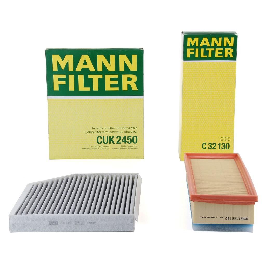 MANN-FILTER Filter, Innenraumluft CUK 2450 + Luftfilter C 32 130
