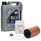 5L LIQUI MOLY Motoröl 5W30 dexos2 + ORIGINAL Opel Ölfilter 1.2-1.8 95526685