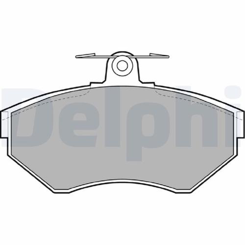 DELPHI Bremsscheibe BG2455 + Bremsbelagsatz, Scheibenbremse LP1409 Bild DELPHI Bremsscheibe BG2455 + Bremsbelagsatz, Scheibenbremse LP1409
