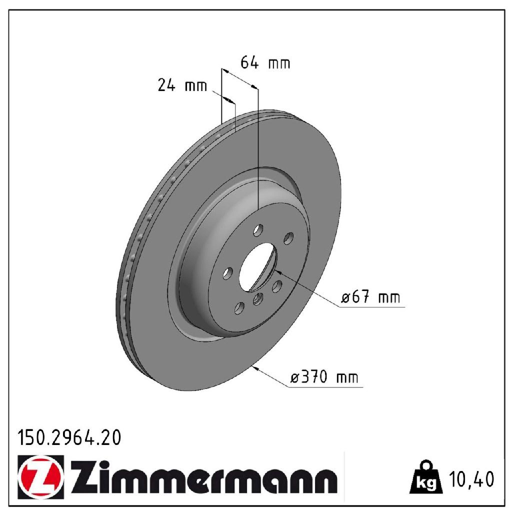 ZIMMERMANN Bremsscheiben + Beläge + Sensor BMW G14 G15 19