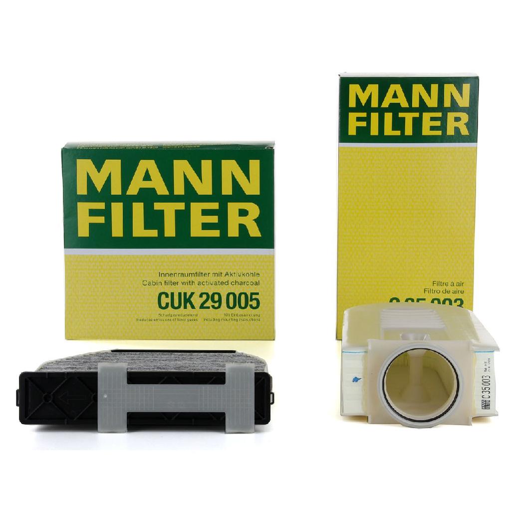 MANN-FILTER Luftfilter C 35 003 + Filter, Innenraumluft CUK 29 005