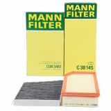 MANN-FILTER Luftfilter C 38 145 + Filter, Innenraumluft CUK 3461