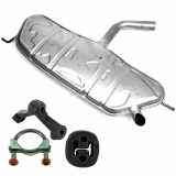 IMASAF Halter, Abgasanlage 09.11.34 + Endschalldämpfer 71.63.07 FA1 Rohrverbinder, Abgasanlage 921-958 + Halter, Abgasanlage 113-946